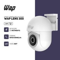 Câmera de Segurança WiFi WAP Lens 300 3MP Full HD 360 Visão Noturna Colorida Áudio Bidirecional IP65 Monitoramento por App