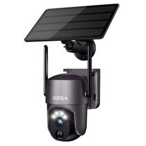 Câmera de segurança Xega 2K 360 PTZ Solar WiFi Outdoor IP66