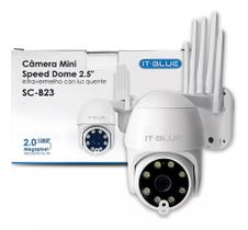 Câmera De Sgurança Ip Wifi 1080p 5 Antenas-it-blue