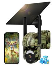 Câmera de Trilha Celular Xega 4G LTE 2K Sem Wi-Fi com Energia Solar
