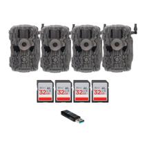 Câmera de trilha Stealth Cam Fusion X-Pro 36MP 720P, kit com 4 unidades Câmera de trilha Stealth Cam Fusion X-Pro 36MP 720P, kit com 4 unidades