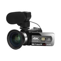 Câmera De Vídeo 4K De 48MP Com WiFi, Foco Automático, Filmadora Para Vlogging, YouTube, Transmissão
