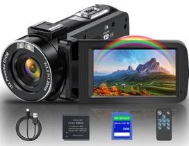 Câmera de vídeo: Câmera de vídeo THPACIP Full HD 1080P 48MP, 16X Zoom Câmera de vídeo: Câmera de vídeo THPACIP Full HD 1080P 48MP, 16X Zoom