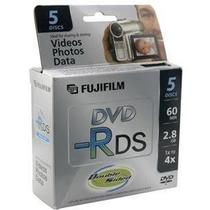 Câmera de Vídeo DVD-R Fujifilm - 2,8 GB (60 min) - Pacote com 5 Unidades Câmera de Vídeo DVD-R Fujifilm - 2,8 GB (60 min) - Pacote com 5 Unidades