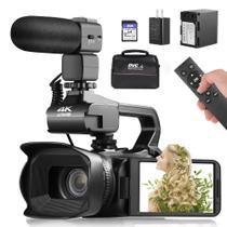 Câmera de vídeo: filmadora Lierhyt 4K 64MP 18X Zoom 4.0" Touch Câmera de vídeo: filmadora Lierhyt 4K 64MP 18X Zoom 4.0" Touch