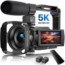 Câmera de Vídeo FJFJOPK 5K 48MP WiFi com Visão Noturna - Ideal para Vlogging