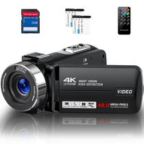 Câmera de Vídeo OKEZZI 4K Ultra HD 48MP com Visão Noturna