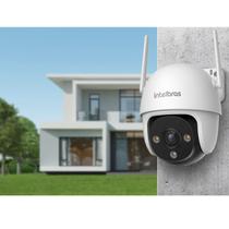 Câmera De Video Segurança Externa Ip67 Intelbras Im7 S Wifi Full Color 360 º Branca
