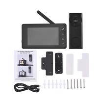 Câmera De Vídeo Sem Fio Para Porta 2.4G Com Monitor IPS De 4.3 Polegadas E Visão Noturna De 170