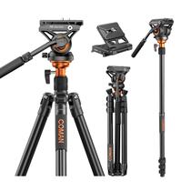 Câmera de vídeo Tripod COMAN Fluid Head Alumínio 180cm