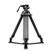 Câmera de vídeo Tripod RAUBAY 69 Fluid Head com espalhador de solo