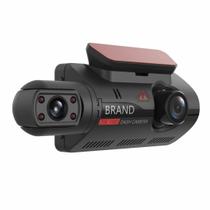 Câmera De Video Veicular 2 Lentes Carro 1080p Dvr Microfone