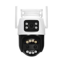 Câmera De Vigilância Externa 12MP 6K Wifi Com Zoom 8X, Tela Dupla, Detecção Humana Por IA E