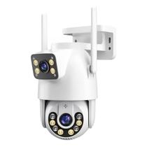 Câmera de Vigilância Externa Wifi com Duas Lentes Detecção de Movimento e visão noturna