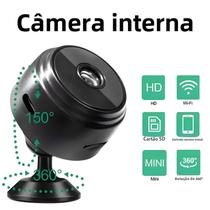 Câmera De Vigilância Inteligente HD Wifi Sem Fio Monitor De Segurança Doméstica Sensor Filmadora IP