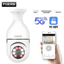 Câmera De Vigilância IP E27 Com Wifi 5G, Visão Noturna, Sem Fio, 2MP, Mini Câmera CCTV Para Bebês