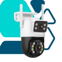 Câmera de Vigilância Segurança de Ambientes Externa Interna Resistente Wifi Visão Noturna Acesso Remoto Rastreamento Shaolong