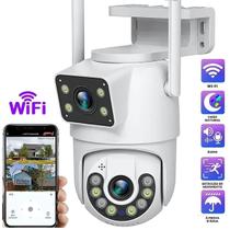 Camera de Vigilancia Wife Lente e Tela Dupla Uso Externo Interno Detector de Movimento Segurança Comercial Residencial Camera de Vigilancia Wife Lente e Tela Dupla Uso Externo Interno Detector de Movimento Segurança Comercial Residencial