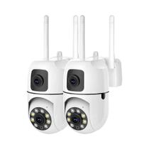 Câmera De Vigilância WiFi 8MP Com Lente Dupla E Tela Dupla, Zoom 8X, Câmera IP Sem Fio Para Exterior