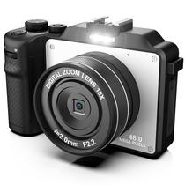 Câmera de vlog Schmidt Spiele 4K 48MP WiFi 32GB com zoom 18X