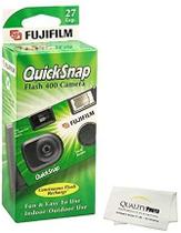 Câmera Descartável 35mm com Flash e Bônus de Alça e Pano de Microfibra