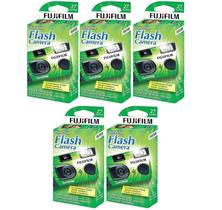 Câmera descartável Fujifilm QuickSnap Flash 400 35mm (5 caixas)