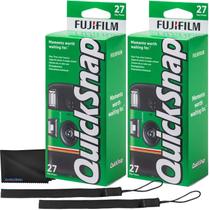 Câmera descartável Fujifilm QuickSnap Flash 400, kit com 2 unidades Câmera descartável Fujifilm QuickSnap Flash 400, kit com 2 unidades