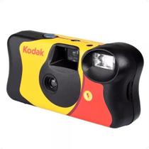 Câmera descartável Kodak FunSaver preta/vermelha/amarela