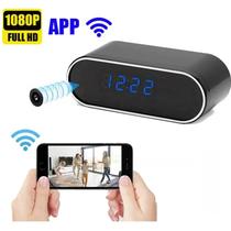 Câmera Despertador Espião Wifi 150 Graus Com Bateria - Arena