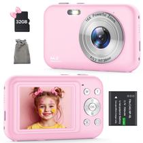 Câmera Digital Ahlirmoy FHD 1080P 44MP 16X Zoom 32GB Rosa Câmera Digital Ahlirmoy FHD 1080P 44MP 16X Zoom 32GB Rosa
