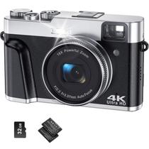Câmera digital Aynuiyiq 4K 48MP com foco automático e vlogging YouTub