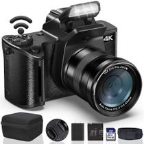 Câmera digital banflower 4K 64MP WiFi Vlogging 18X Zoom