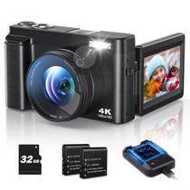 Câmera digital Bifevsr 4K 48MP com foco automático Vlogging 16X Zoom