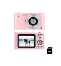 Câmera Digital BK Digital Zoom Óptico 16x 64 GB FHD Rosa Câmera Digital BK Digital Zoom Óptico 16x 64 GB FHD Rosa