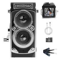 Câmera digital CHUZHAO Vintage Mini 12MP 1080P 16GB preta