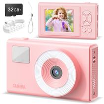 Câmera digital CIMELR UHD 4K 48MP 16x Zoom Kids Rosa