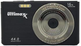 Câmera digital compacta Ultimaxx 44MP com zoom 16X 32GB SD