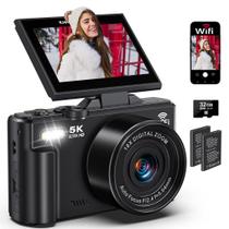 Câmera digital Demofit 5K 75MP WiFi Vlogging 18X Zoom 3" Câmera digital Demofit 5K 75MP WiFi Vlogging 18X Zoom 3"