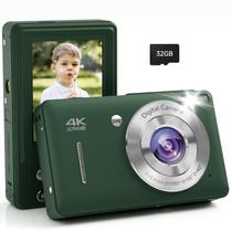 Câmera digital digital 44MP FHD 1080P 16X Zoom 32GB Verde