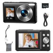 Câmera Digital DILTEX 48MP 4K com Tela Dupla e Zoom 18X