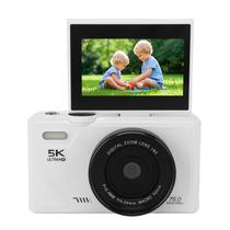 Câmera digital Dpofirs 5K 75MP Vlogging 18X Zoom 3" Branca