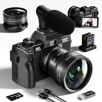 Câmera digital Eddioklp 4K 48MP/60FPS Vlogging de vídeo WiFi