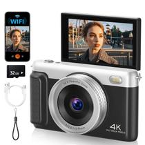 Câmera digital FIRYMID 75 MP 4K WiFi zoom 16x tela flip de 3" Câmera digital FIRYMID 75 MP 4K WiFi zoom 16x tela flip de 3"