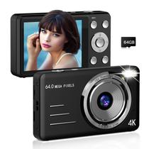 Câmera digital Forc FHD 4K 64MP Point and Shoot Kids com 64GB
