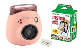 Câmera digital Fujifilm Instax Pal com 20 impressões em pó rosa