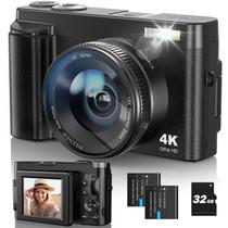 Câmera Digital Fulealfly 4K 48MP com Tela Giratória de 180° - Ideal para Vlogging