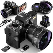Câmera digital G-Anica 4K 48MP Vlogging WiFi 180 com tela giratória