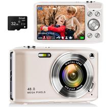 Câmera digital Hiacinto 48MP 4K Compact com tela IPS de 2,88'