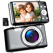 Câmera digital Hiacinto 58MP 4K UHD Autofocus com cartão SD de 32GB