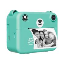 Câmera Digital Infantil 1080P HD Com Gravador De Vídeo E Impressora Térmica Instantânea Mini,
